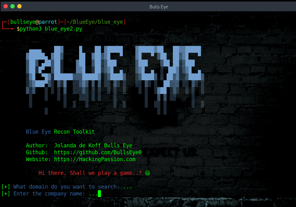 Blue Eye is a Recon Toolkit. Blue Eye shows the subdomain resolves to the IP addresses, ports, and headers, company email addresses more..! /blue-eye-a-python-recon-toolkit/featured-image.png