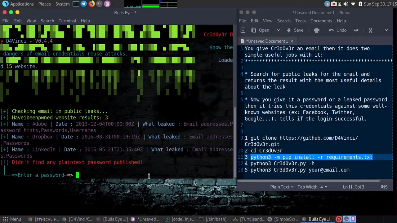 Cr3dOv3r This tool checks your credentials on different websites and looks for if your email is in some data leak. /cr3dov3r-credential-reuse-attack/featured-image.png