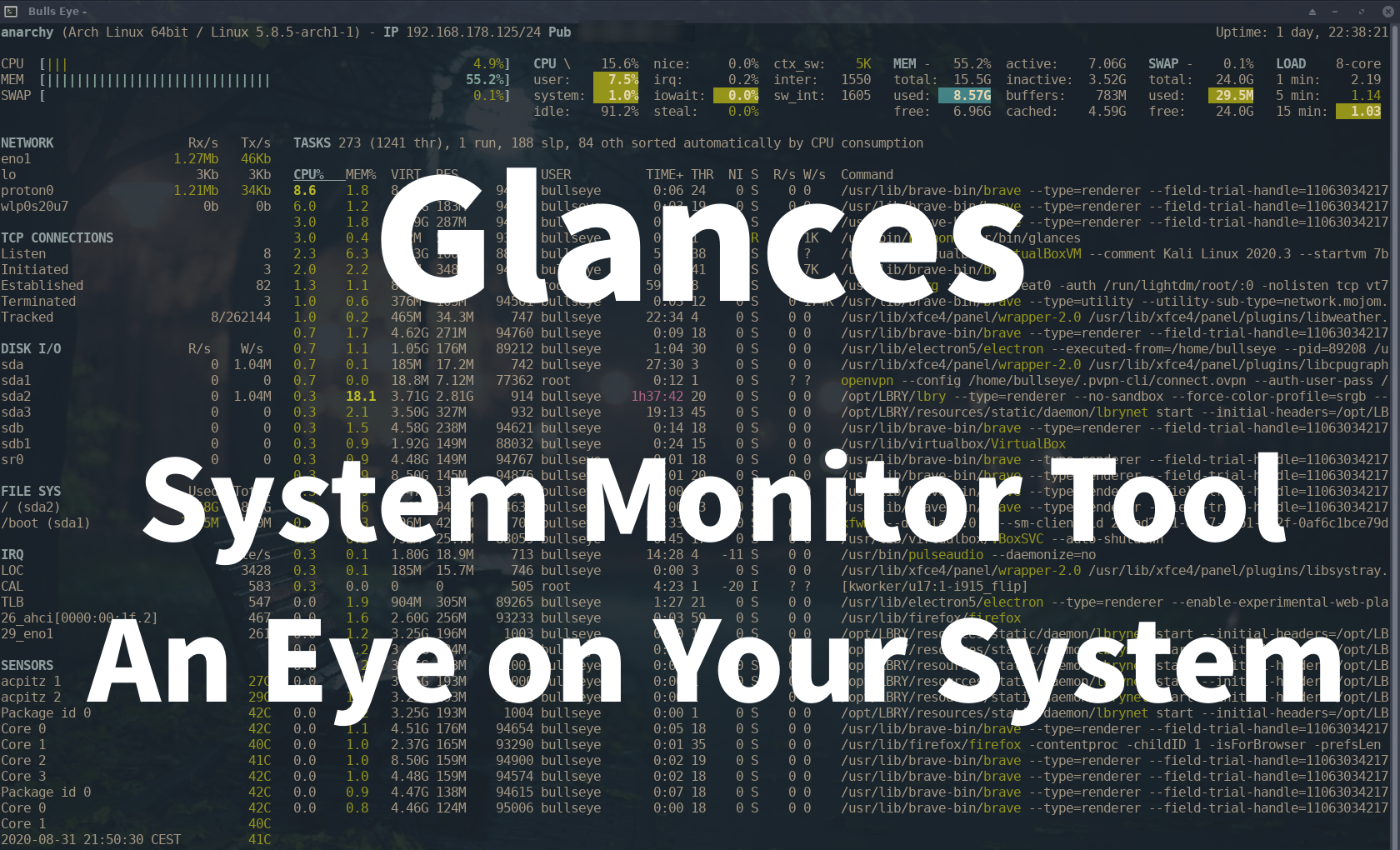 In this article and video, I will show you how to hack and exploit printers. How easy it is to hack the printers, how to get full control..! /glances-system-monitor-tool-an-eye-on-your-system/featured-image-preview.png