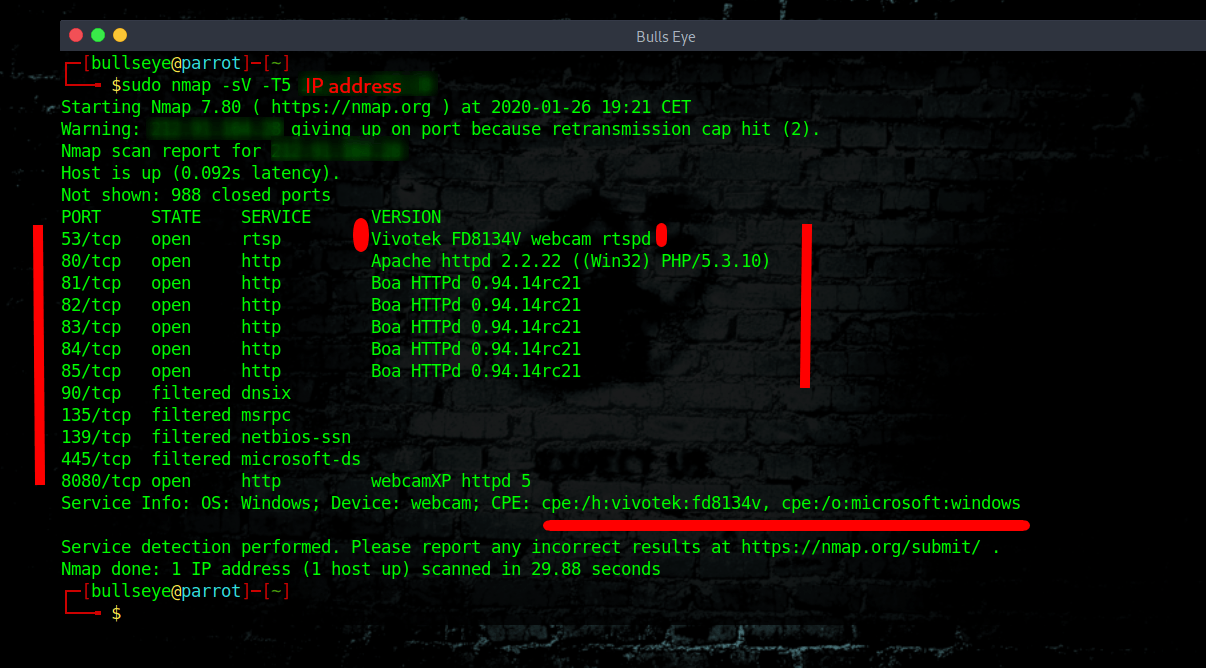 exploits Vivotek FD8134V webcam rtspd